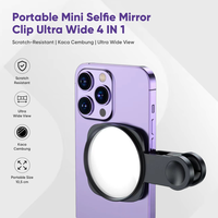 Gambar Mirror Clip Hp Kamera Belakang Cermin Kaca untuk Selfie dan Konten Model Jepit - 3in1 Hitam dari Unitech Shop_NEW Kota Administrasi Jakarta Utara 1 Tokopedia