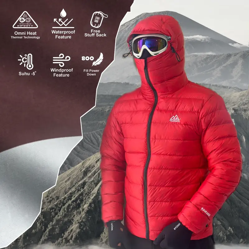 Jaket bulu angsa goose down asli 100%, I-con Ultralight 2