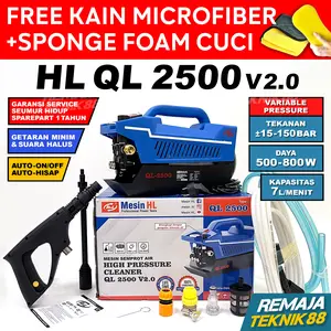 MESIN CUCI STEAM JET CLEANER H&L HL QL 2500 PENGATUR TEKANAN 150 BAR