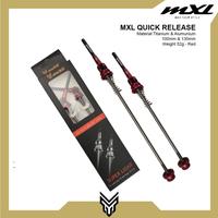 Gambar Quick Release Sepeda MXL AS QR Skewer Hub Sepeda Titanium 100/130 mm - Black dari MXL Sports Indonesia Kota Administrasi Jakarta Selatan 2 Tokopedia