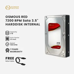 Osmous Red Hardisk HDD Internal PC 3TB 7200RPM SATA 3.5"