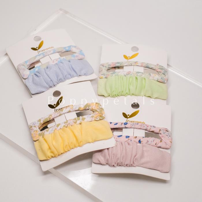 Gambar Poppypetals Miranda Hairclip Set - Jepit Poni Anak Warna Warni Rambut Wanita Korea Premium Daily Hairpin - GREEN dari poppypetalsofficialstore Kota Surabaya Tokopedia