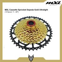 Gambar Cassette MXL Gold Ultralight 10 Speed 11-46T Sprocket Cassette Gear Sepeda dari MXL Sports Indonesia Kota Administrasi Jakarta Selatan 1 Tokopedia