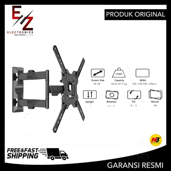 Gambar BRACKET TV BREKET TV FULL SWIFEL 32" 43" 50" BRACKET NBP4 NB P4 dari EZ Electronic Store_NEW Kota Tangerang Selatan Tokopedia