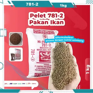 HI PRO VITE 781-2 2mm Pelet ikan Makanan ikan Pakan ikan Lele Patin Nila 1KG