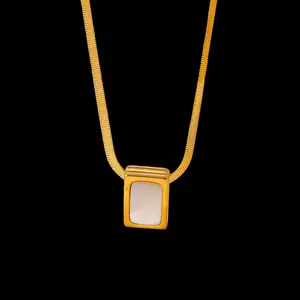 Unheard Of - Locus Necklace Kalung Wanita Anti Karat Stainless 18k Gold Plated Aksesoris Fashion Wanita Korea
