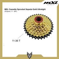 Gambar Cassette MXL Gold Ultralight 9 Speed 11-36T Sprocket Cassette Gear Sepeda dari MXL Sports Indonesia Kota Administrasi Jakarta Selatan 3 Tokopedia