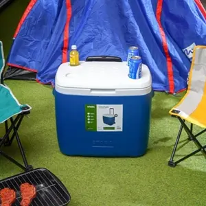 Cooler Box Troli Ergonomis Pengawet Suhu Dingin Stora Roller 48 Ltr