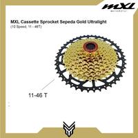 Gambar Cassette MXL Gold Ultralight 10 Speed 11-46T Sprocket Cassette Gear Sepeda dari MXL Sports Indonesia Kota Administrasi Jakarta Selatan 3 Tokopedia