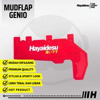 Gambar Hayaidesu GENIO Premium Mud Flap Penahan Lumpur Aksesoris Variasi - Merah dari Hayaidesu Indonesia Kab. Tangerang 1 Tokopedia