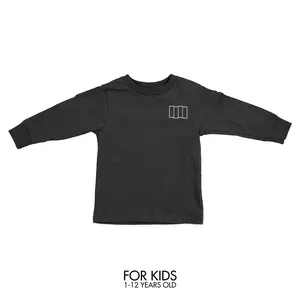 Baju / Kaos Band Anak Laki-Laki dan Perempuan Black Flag Long Sleeve