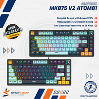 Gambar Fantech ATOM81 MK875 V2 Keyboard Mechanical Mizu Edition - Sky Blue, Rosie Switch dari Starcomp Semarang Kota Semarang 1 Tokopedia