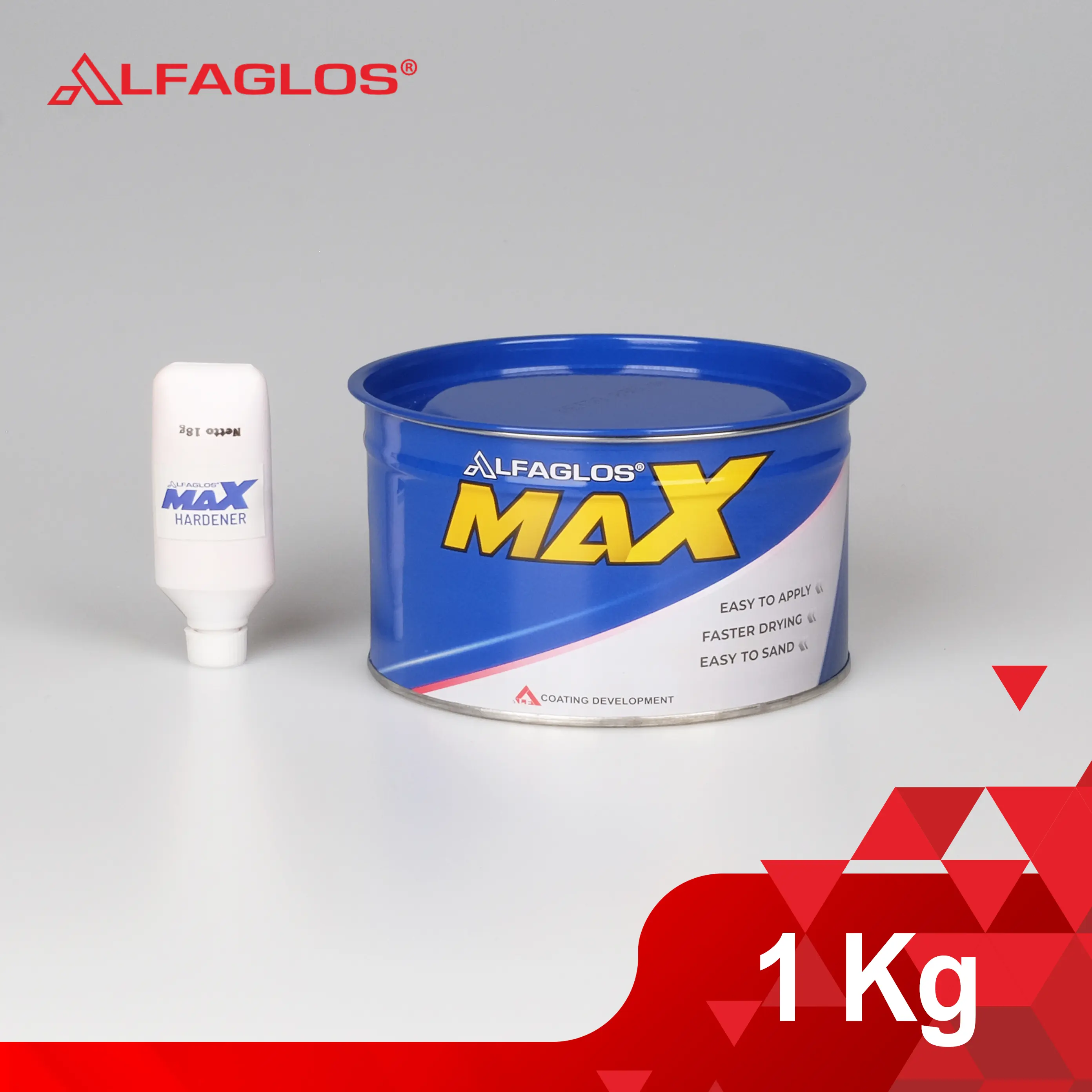 Alfaglos MAX Polyester Putty / Dempul Alfaglos MAX 1 kg