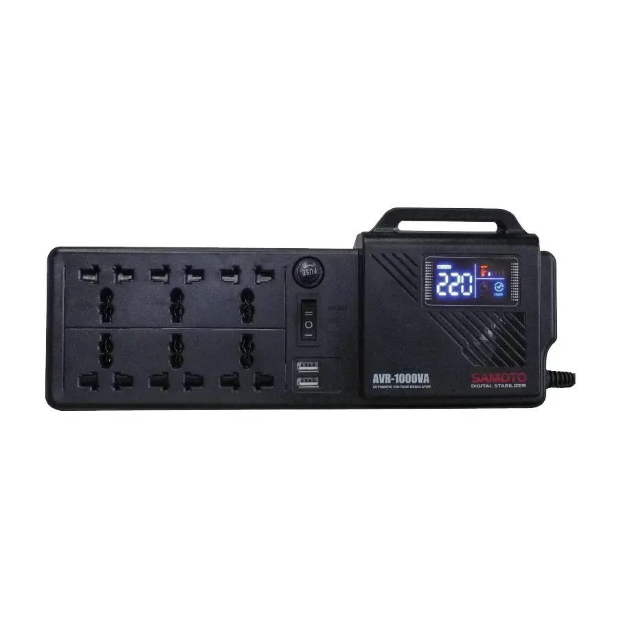 SAMOTO Relay Stabilizer 1000VA / 1 KVA / AVR-1000VA Relay Control Series