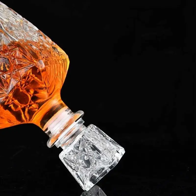 Pitcher Jug Minuman Decanter Glass Bottle Liquor Luxury Diamond 750ml - C04 7