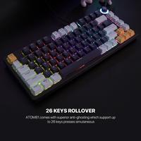 Gambar Fantech ATOM81 MK875 V2 Keyboard Mechanical Mizu Edition - Sky Blue, Rosie Switch dari Starcomp Semarang Kota Semarang 4 Tokopedia
