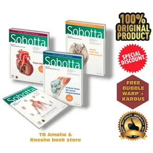 SOBOTTA ATLAS ANATOMI MANUSIA EDISI 25 BAHASA INDONESIA - 1 SET 4 BUKU - TAHUN 2024 - ORIGINAL
