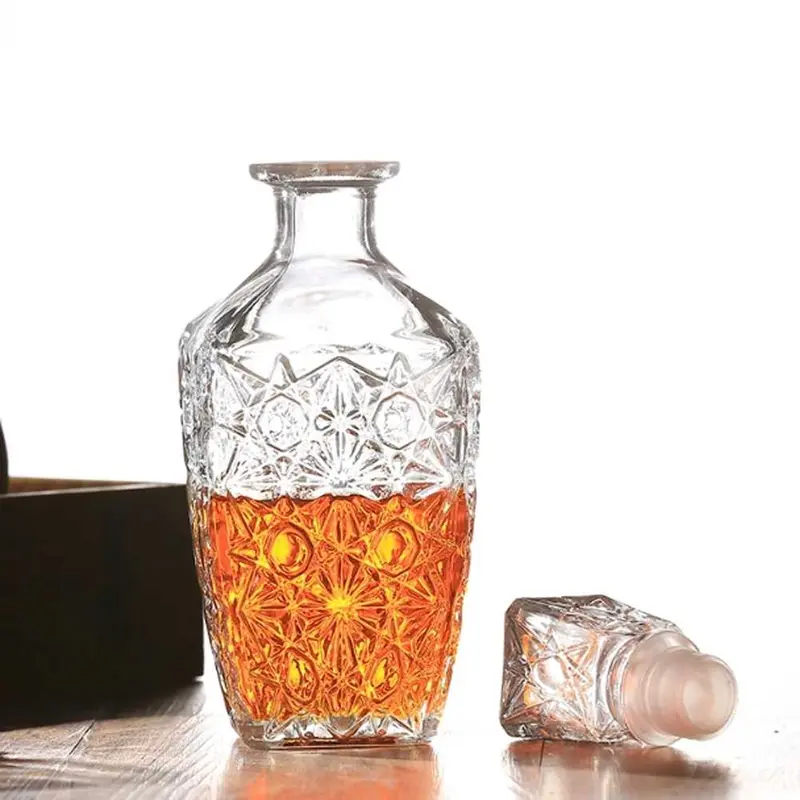 Pitcher Jug Minuman Decanter Glass Bottle Liquor Luxury Diamond 750ml - C04 6