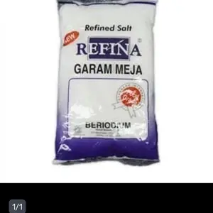 Garem meja Refina 1 kg(putih) Garam