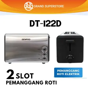 Denpoo DT-022D New Toaster Pemanggang Roti 2 Slot