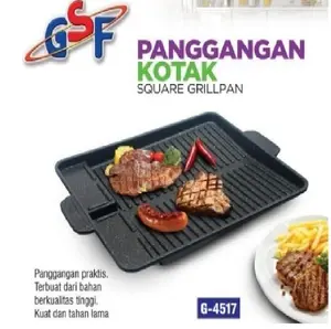 GSF Square Grill Pan G-4517 / Panggangan Kompor Kotak / Alat Panggang