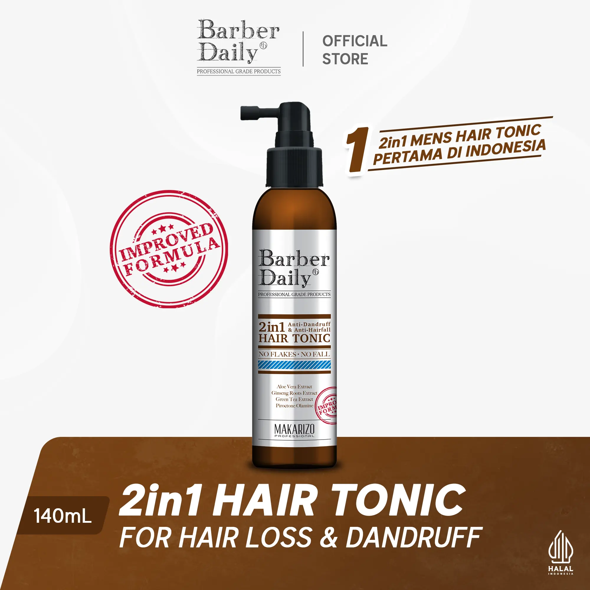Makarizo Professional Barber Daily 2 in 1 Hair Tonic 140 ml