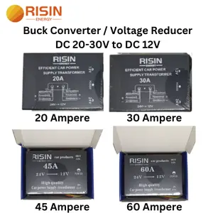 RISIN Buck Converter DC Voltage Reducer Step Down DC 24V - 12V Kendaraan Mobil Speaker