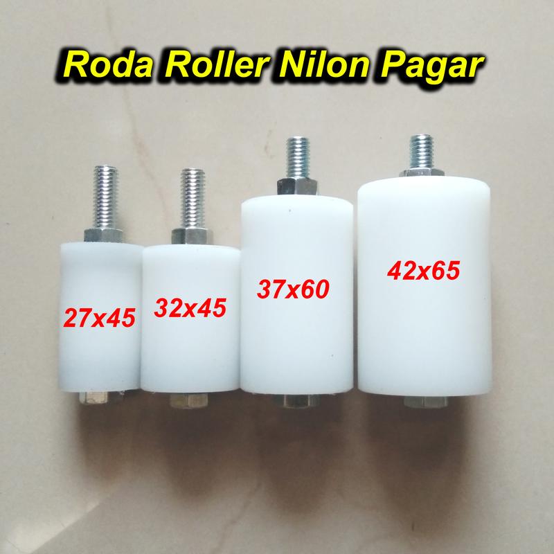 Roda Roller Nilon Pintu Pagar Besi Stainless kecil 27x45, sedang 32x45 ...