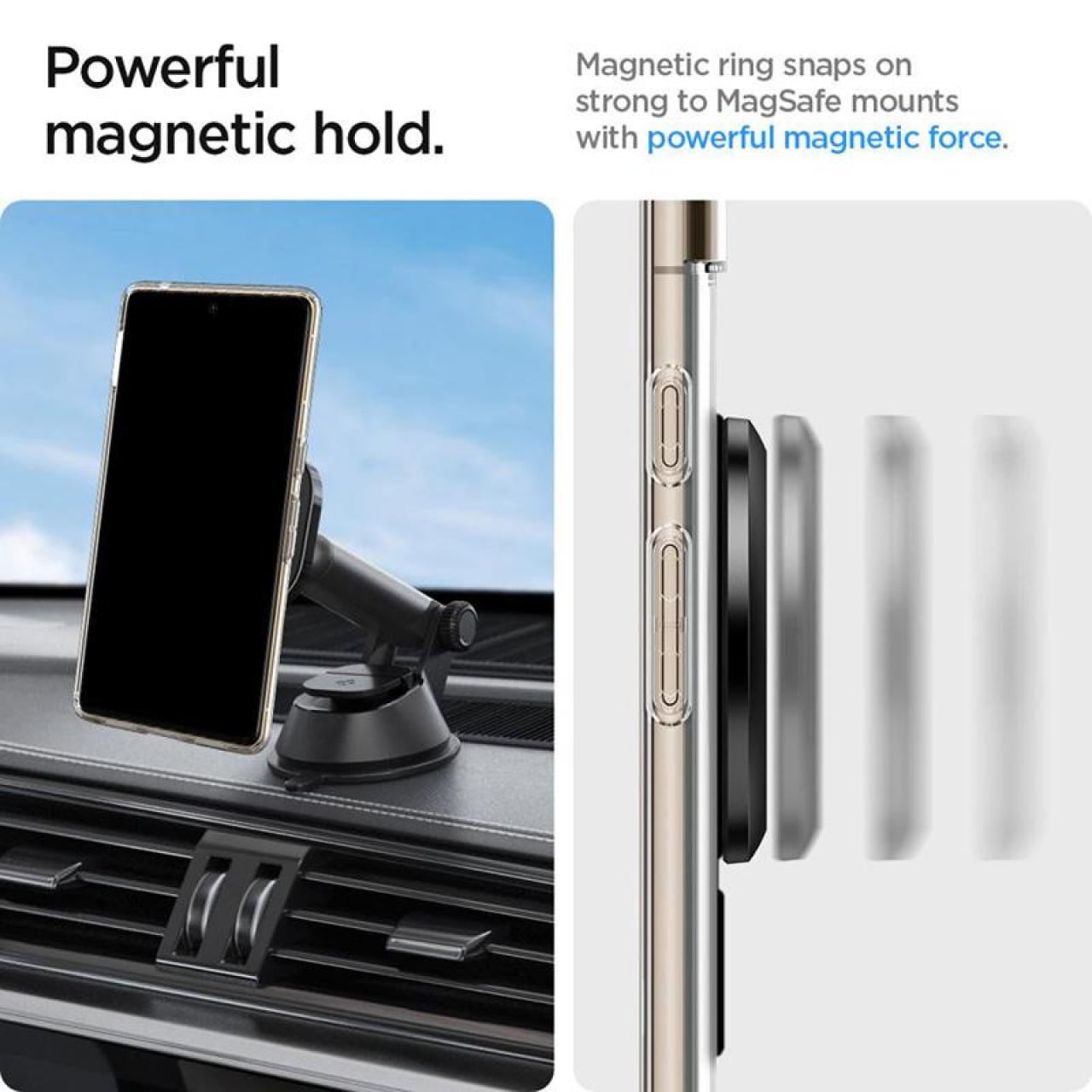 Spigen Magsafe Ring with Tray Magnet Ring Plate (MagFit) - Black ACP06106