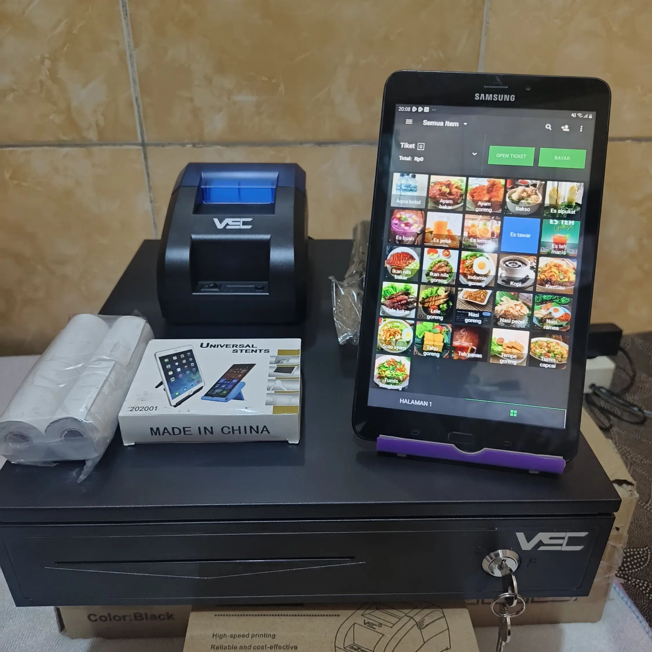 SALE !! MESIN KASIR ANDROID TAB, DETAIL PENJUAL, LAPORAN HARIAN, LABA KEUNTUNGAN STRUK PENJUAL ter MURAHH