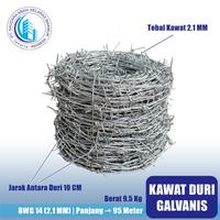 Gambar Kawat Duri Galvanis BWG 14 (9.5Kg - 95Mtr) dari Surya Abadi Steel Kota Administrasi Jakarta Barat 1 Tokopedia