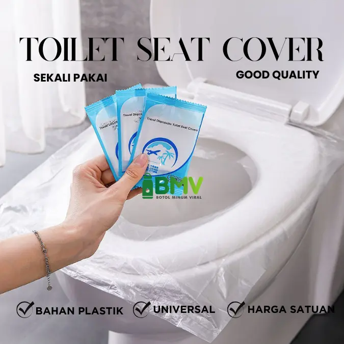 Alas Cover Toilet Duduk Disposable Traveling Seat Plastik Sarung Tebal