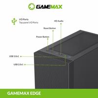 Gambar CASING GAMEMAX EDGE - Mini Tower mATX Case Tempered Glass (Free 1x RGB Fan) dari Techno Computer Bali Kota Denpasar 3 Tokopedia