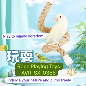 MAINAN HEWAN / BURUNG PARROT SG TALI PANJAT PLAYING ROPE TOYS AVR-SX-0355