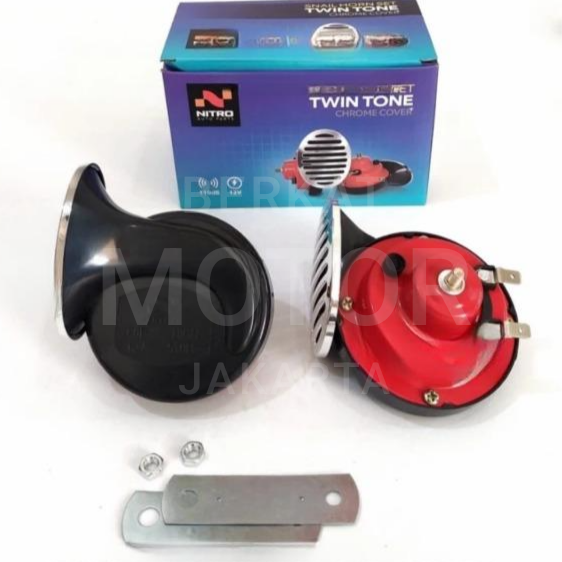 Gambar Klakson Keong Nitro NgeBass 12v klason waterproof nitro cover chrome dari BERKAT MOTOR JAKARTA Kota Administrasi Jakarta Pusat Tokopedia
