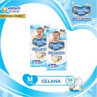 Gambar MamyPoko Skin Comfort M 32 - Popok Bayi Celana - 2 Packs dari Unicharm Official Store Kab. Tangerang 1 Tokopedia