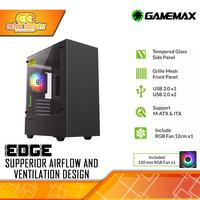 Gambar CASING GAMEMAX EDGE - Mini Tower mATX Case Tempered Glass (Free 1x RGB Fan) dari Techno Computer Bali Kota Denpasar 1 Tokopedia