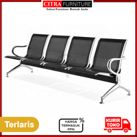 Gambar Kursi Tunggu Bandara 4 dudukan |Airport chair 4 seater|Kursi Besi - Hitam, DIRAKIT dari Citra furniture Kota Administrasi Jakarta Pusat 1 Tokopedia