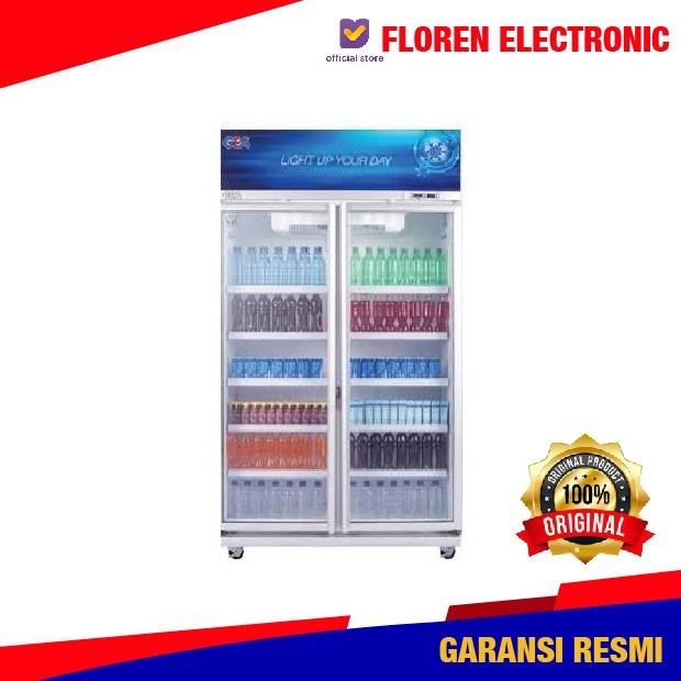 Gambar Gea Kulkas Showcase 2pintu Expo 800 AH/CN - 800 Liter 2 pintu Kaca Display Minuman Cooler Pendingin Murah GARANSI RESMI GEA dari Floren Electronic Kota Administrasi Jakarta Selatan Tokopedia