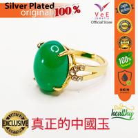 Gambar Cincin Wanita Batu Giok Hijau Tua Natural Alami Asli Cina Sterling Silver  Model 1 - VeE Jewelry Cincin Perempuan - 16 dari Vee Jewelry Store Kota Bekasi 1 Tokopedia