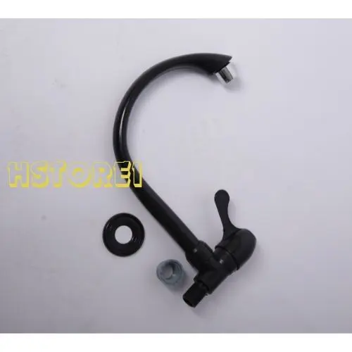 Keran air Keran angsa PVC MURAH Mewah Cuci Piring / Wastafel / Kamar mandi / Dapur Hitam