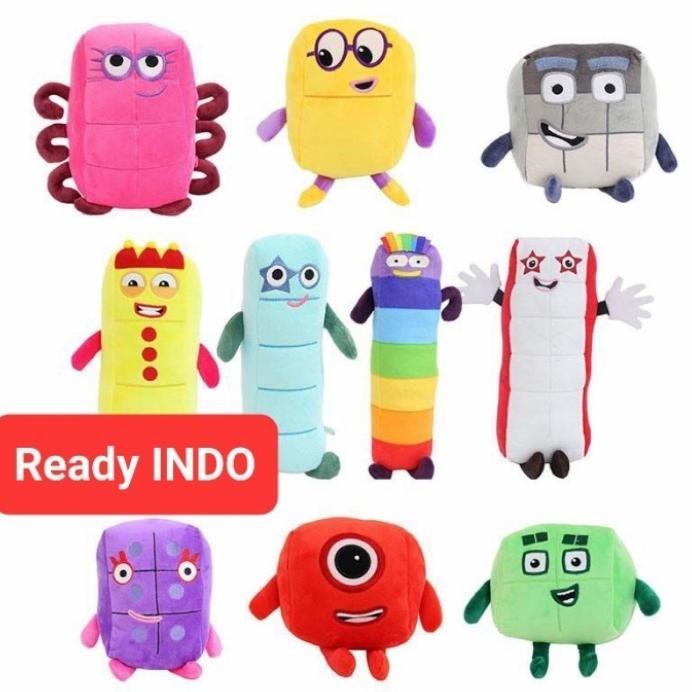 boneka Numberblocks import numberblock Plush Toys mainan kartun angka ...