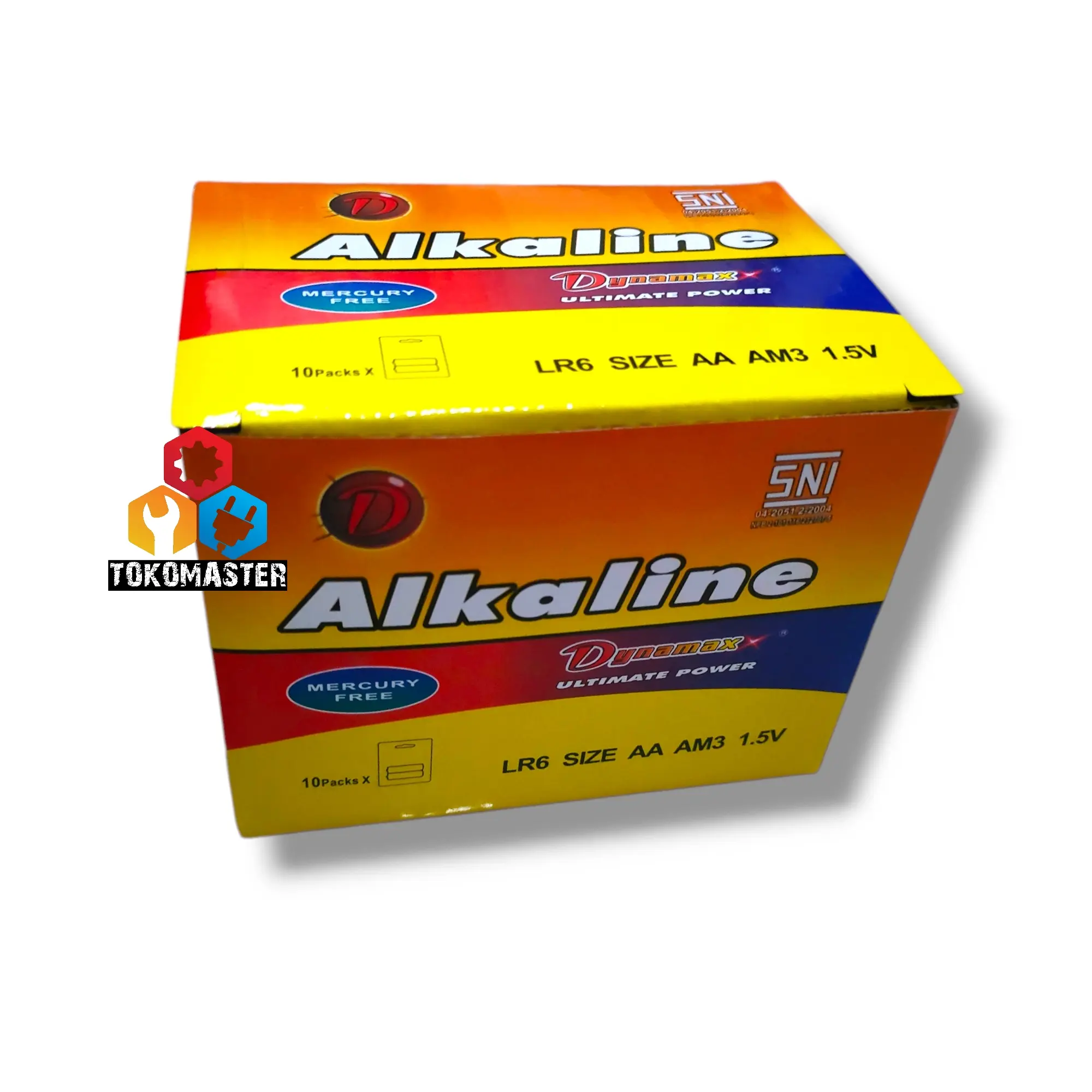 Baterai Alkaline size AA 1 5 1½ volt Merk Dynamax