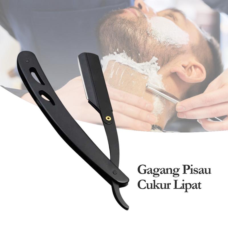 Pisau Rambut Razor Pisau Cukur Lipat Barber Razor Shaving Knife - Shop | Tokopedia