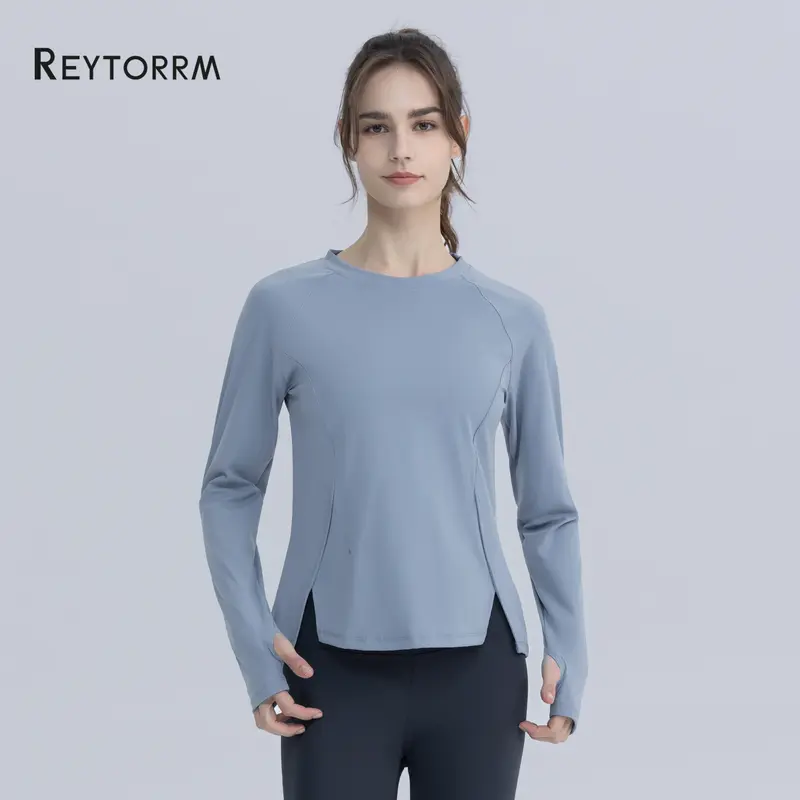 Reytorrm Baju Olahraga Wanita Kaos Dry Long Sleeve T-Shirt Gym sport 0