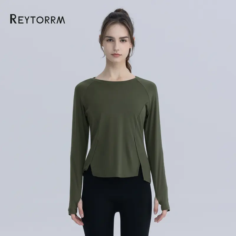 Reytorrm Baju Olahraga Wanita Kaos Dry Long Sleeve T-Shirt Gym sport 1