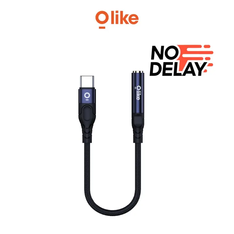 KABEL ADAPTER OLIKE ATC1 KONEKTOR USB TYPE-C TO AUDIO JACK AUX 3,5MM