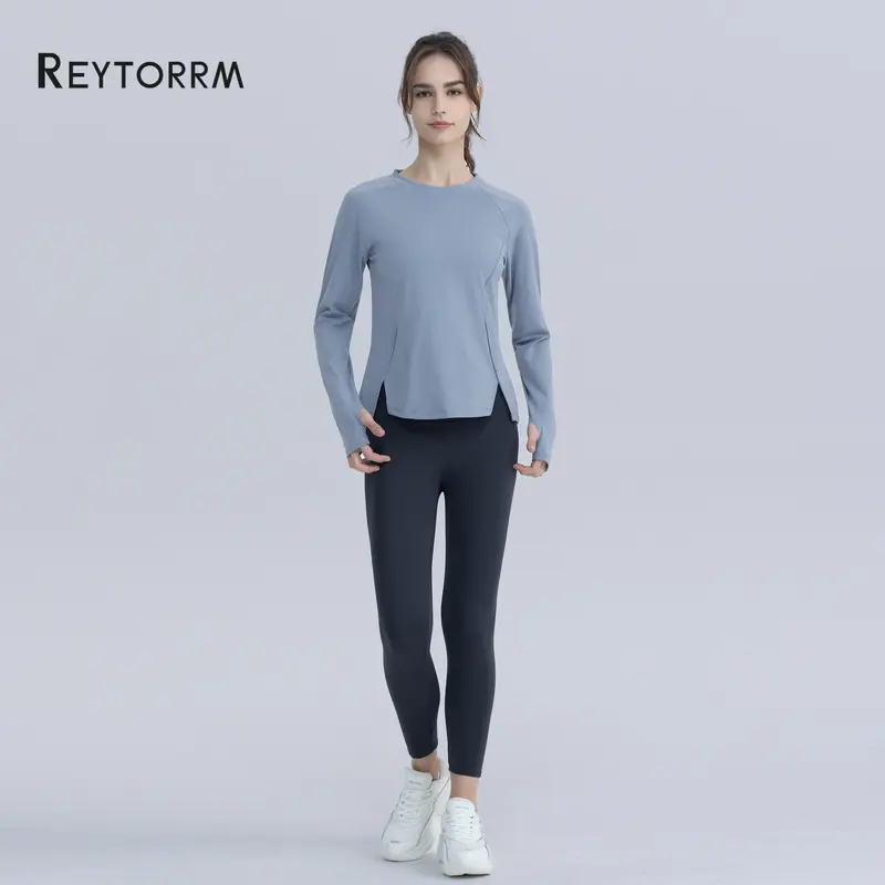 Reytorrm Baju Olahraga Wanita Kaos Dry Long Sleeve T-Shirt Gym sport 6