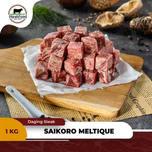 Beef Saikoro Wagyu Meltique / Beef Cubes Premium (Qty. 1 kg)