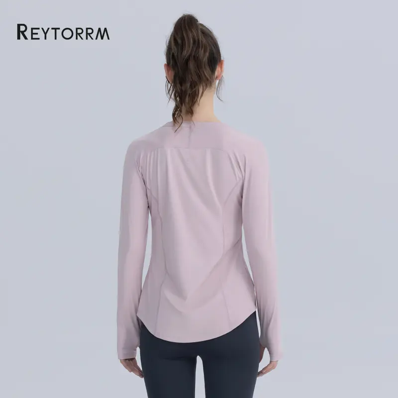 Reytorrm Baju Olahraga Wanita Kaos Dry Long Sleeve T-Shirt Gym sport 4